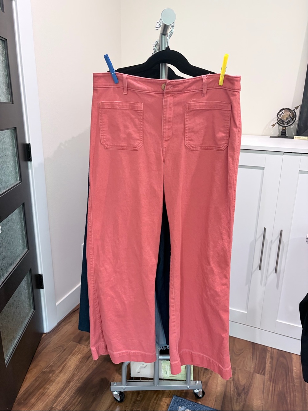 LOFT Coral Wide-Leg Jeans